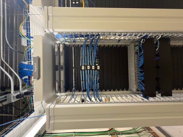 IDF build-out with patching and cable management